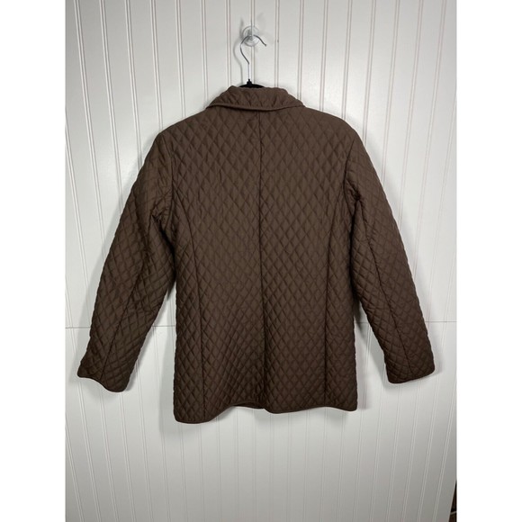 "Marvin Richards" Quilted Pattern Jacket Brown Women's Size Small - Picture 2 of 6